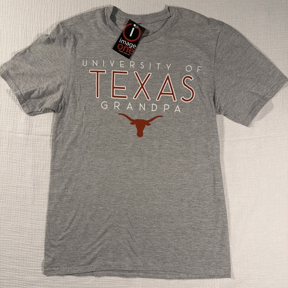 Image One Heathered Gray Texas Longhorns “Grandpa” Men’s size S T-Shirt